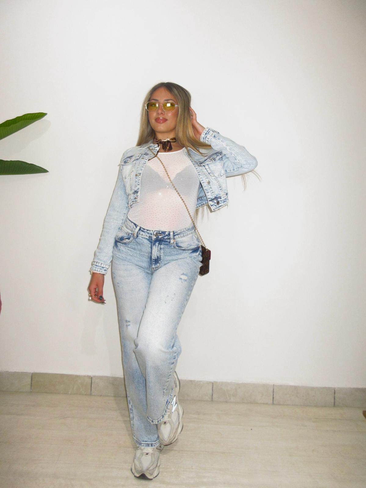 Jeans wide leg denim