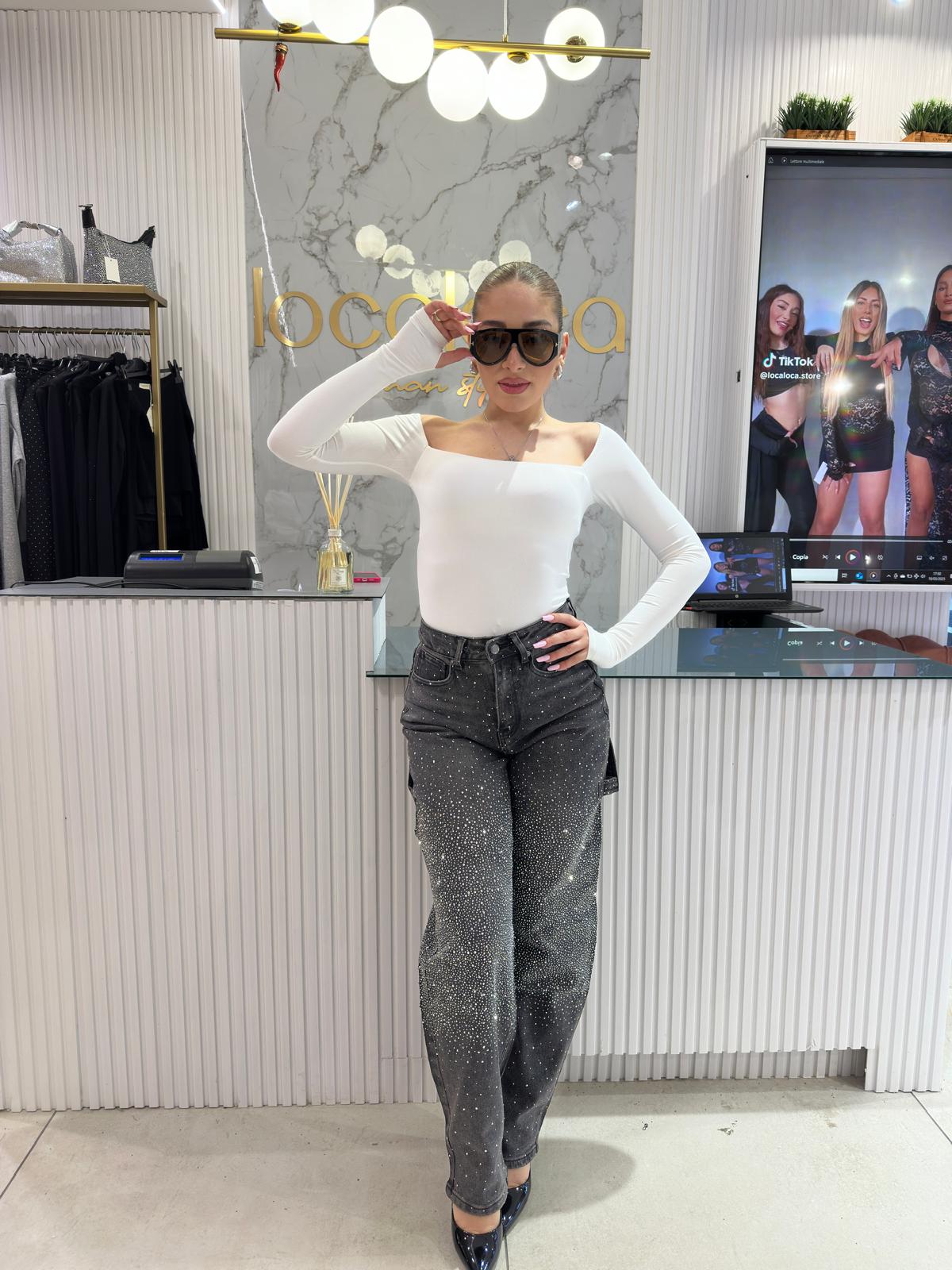 Jeans carpenter shine grigio