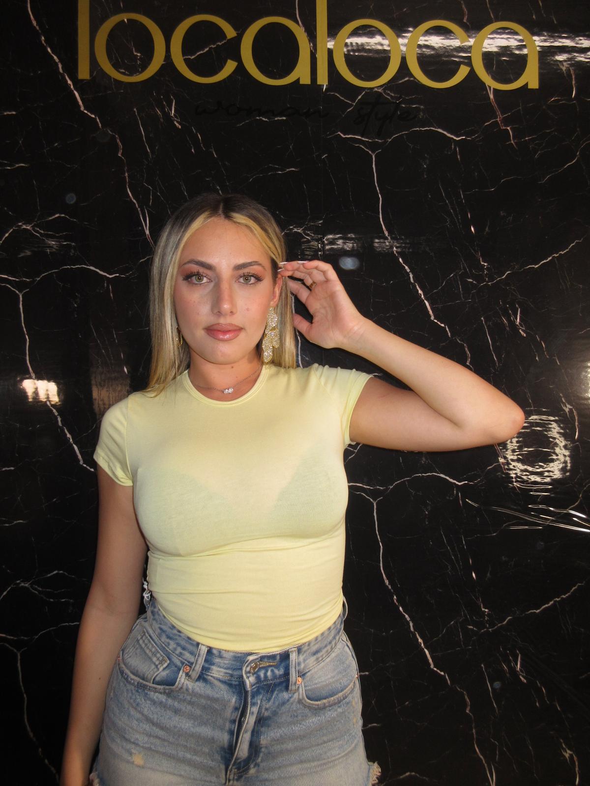 T-shirt crop lumina vari colori