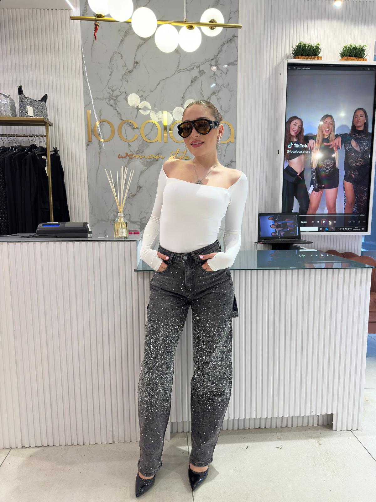 Jeans carpenter shine grigio