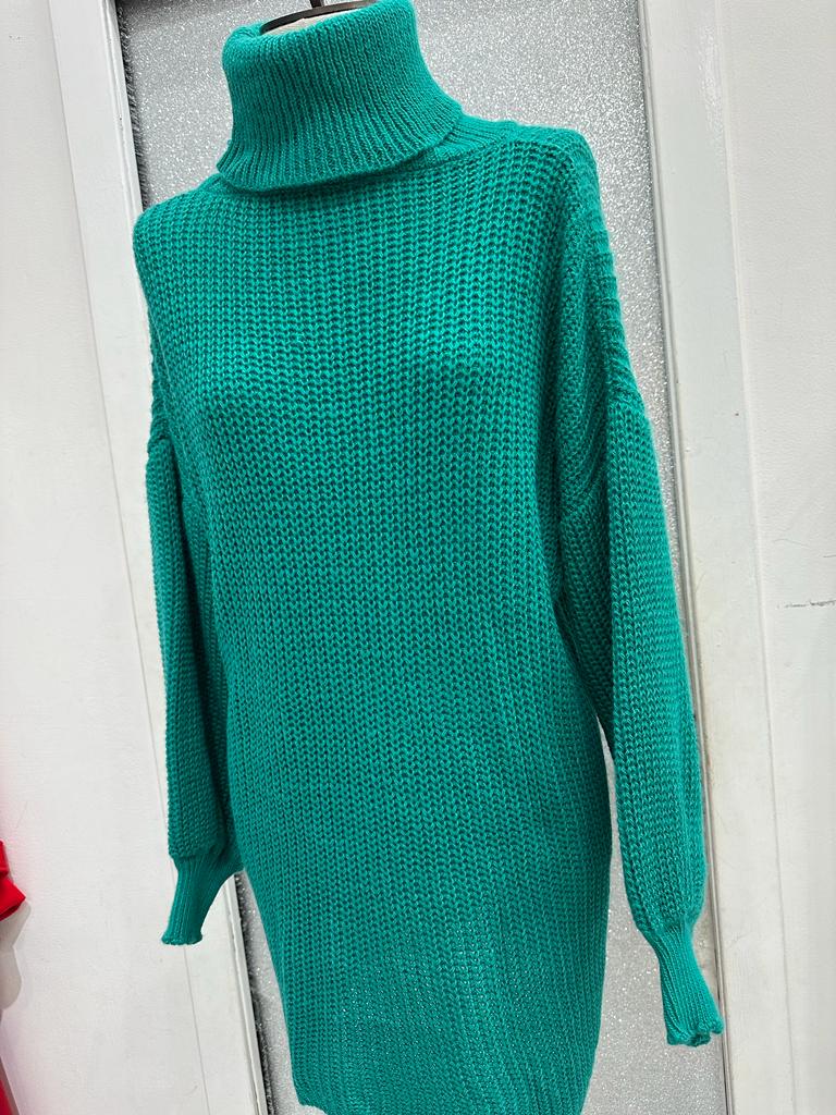 Maglia collo verde