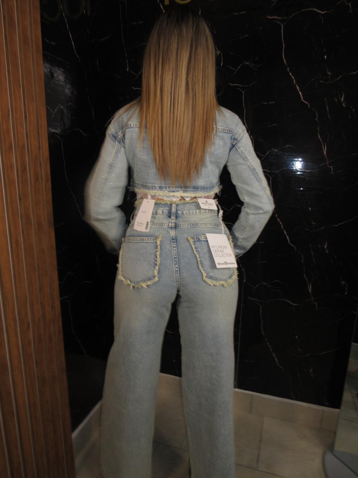 Jeans shine sabbiato