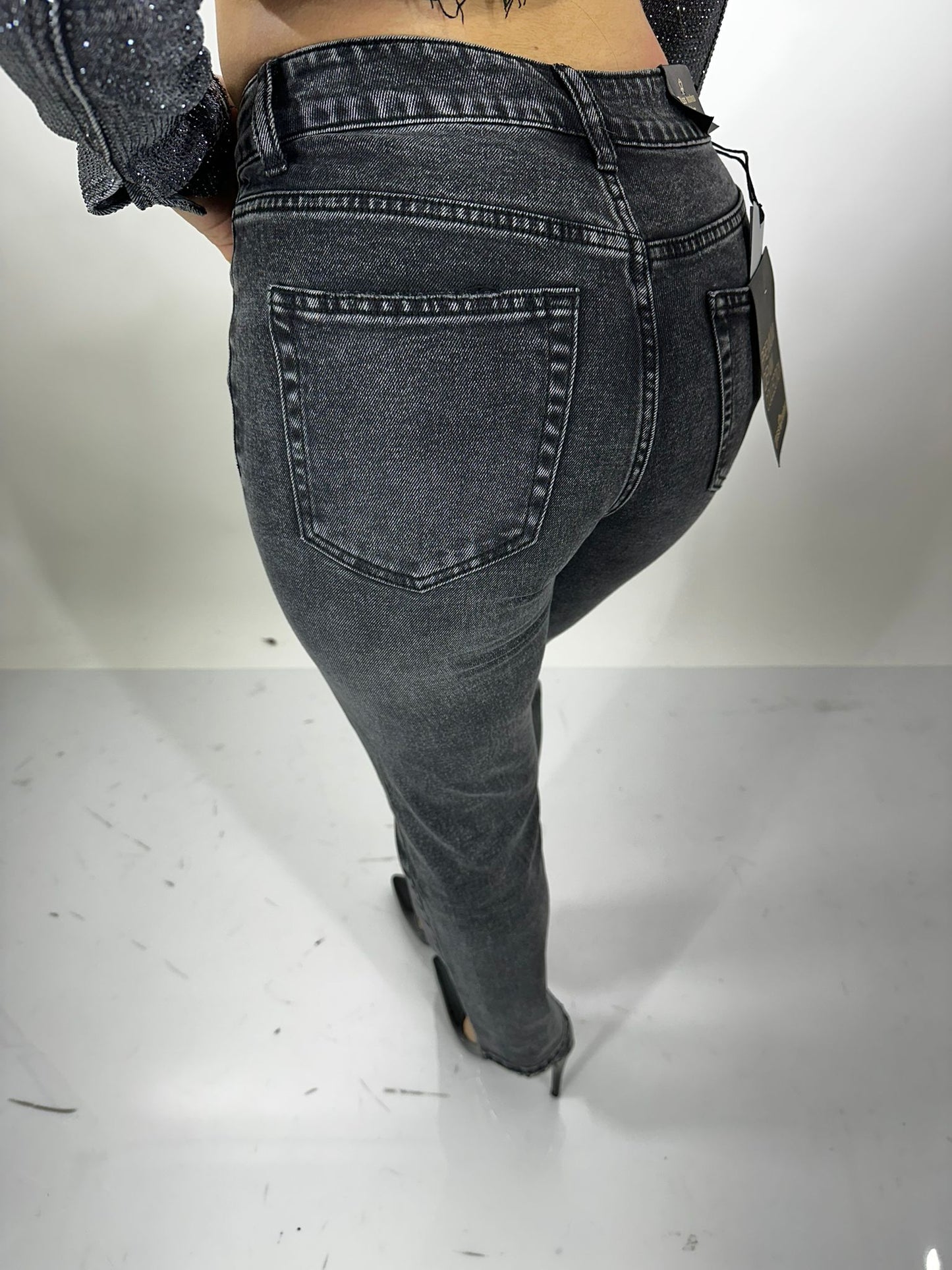 Jeans regular grigio