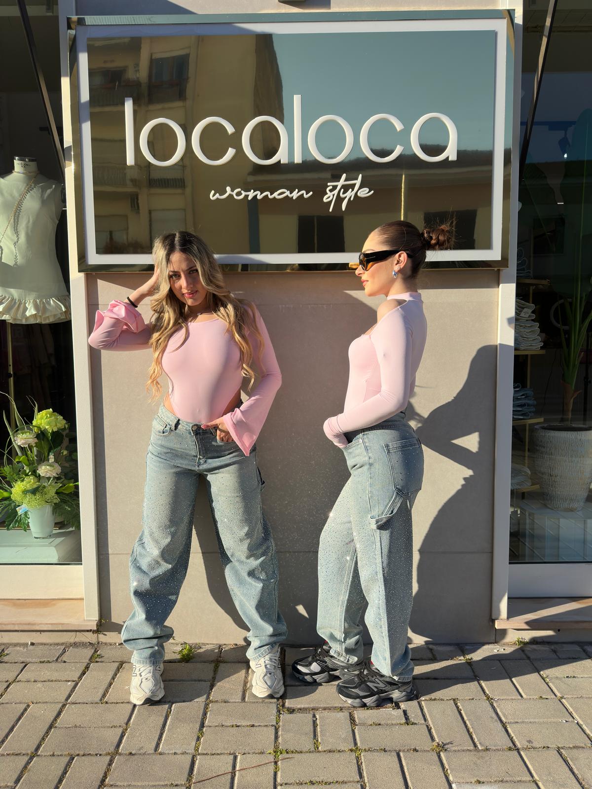Body scollo schiena rosa
