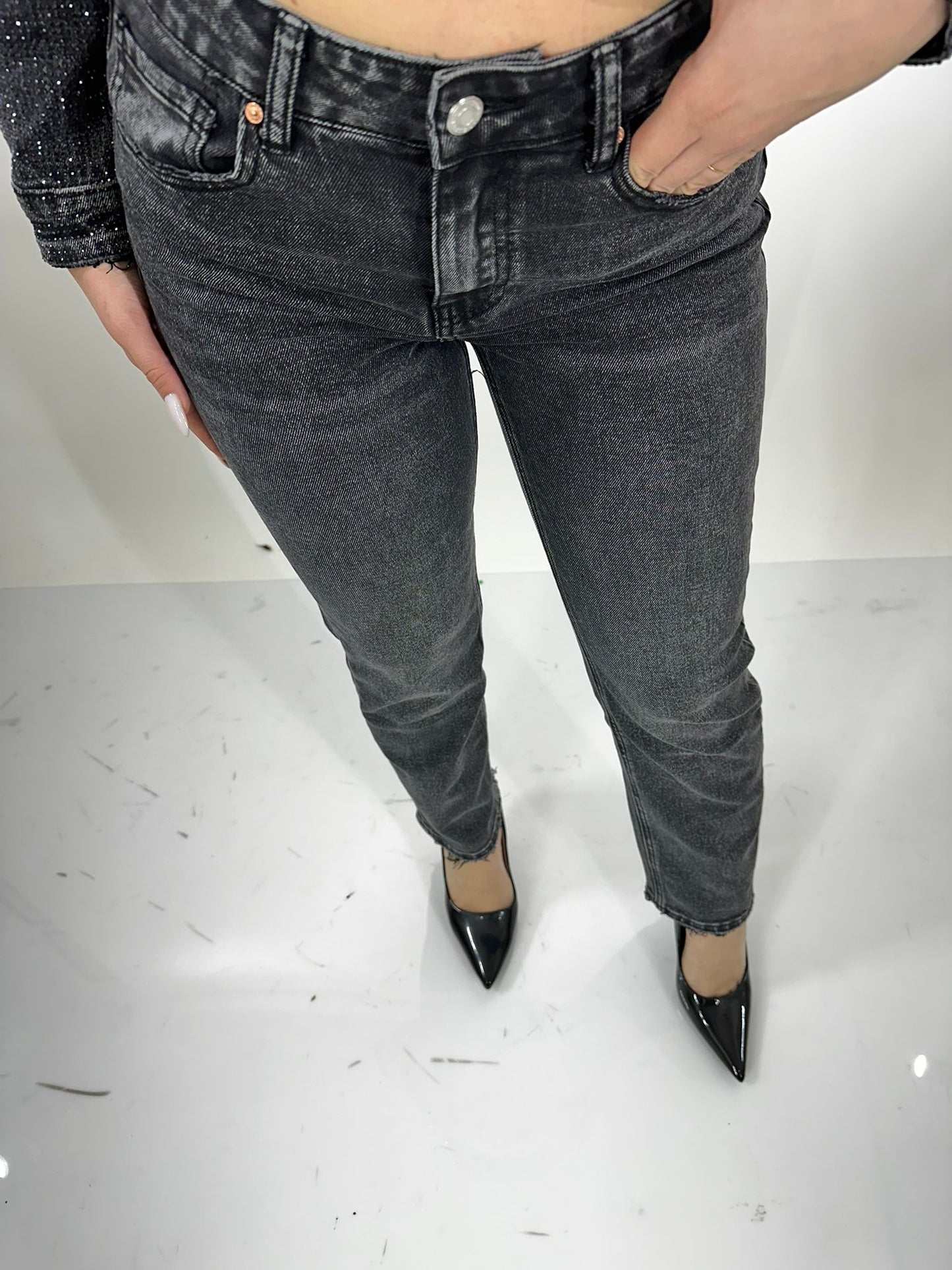 Jeans regular grigio