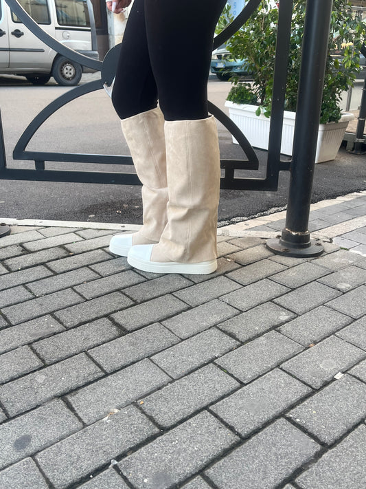 Stivale margi beige
