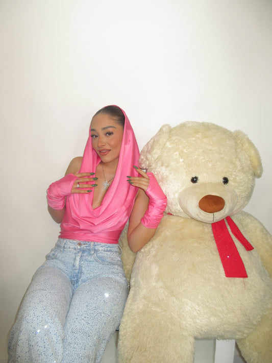 Body cappuccio rosa barbie
