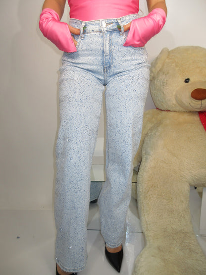 Jeans denim glitter 3637