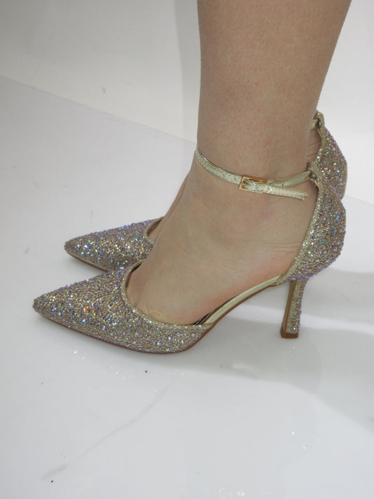 Décolleté Swarovski oro