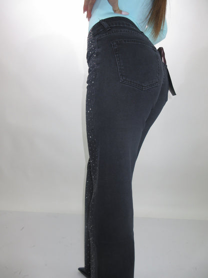 Jeans brillantini nero 3368