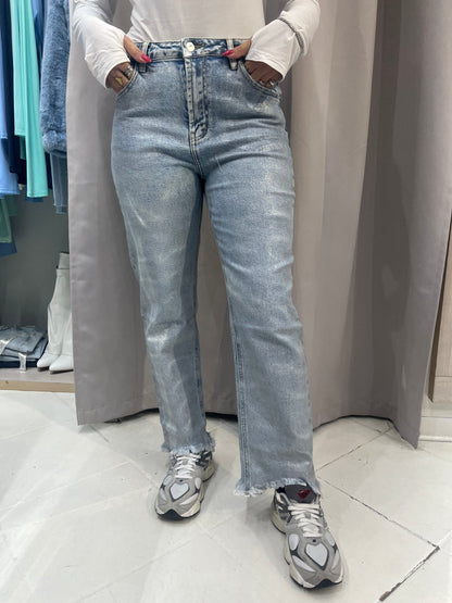 Jeans lav.argento