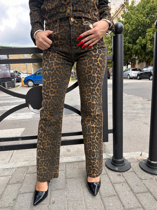 Jeans animalier regular