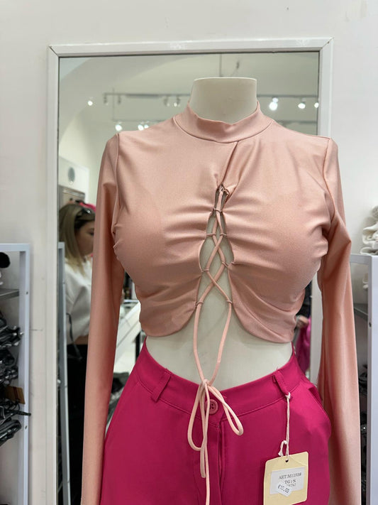 Maglia rosa chiaro