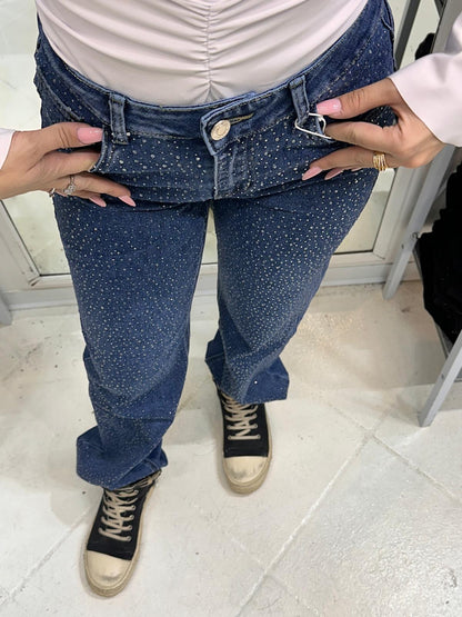 Jeans blu brillantini 231