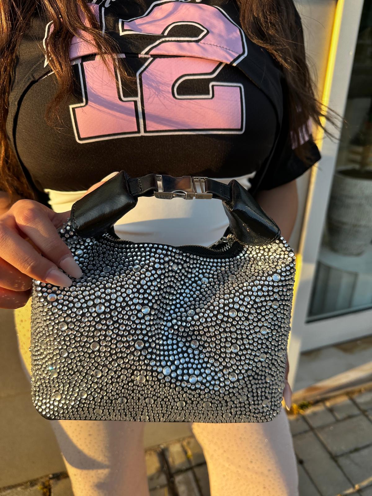 Borsa con manico nera