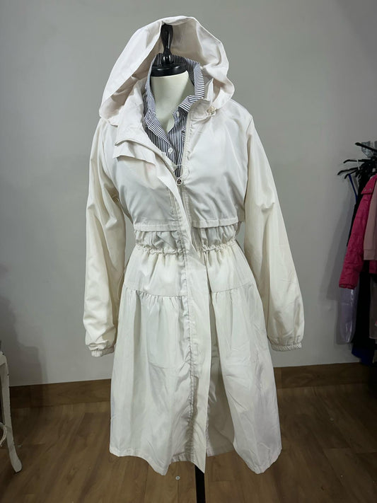 Trench bianco taglia m