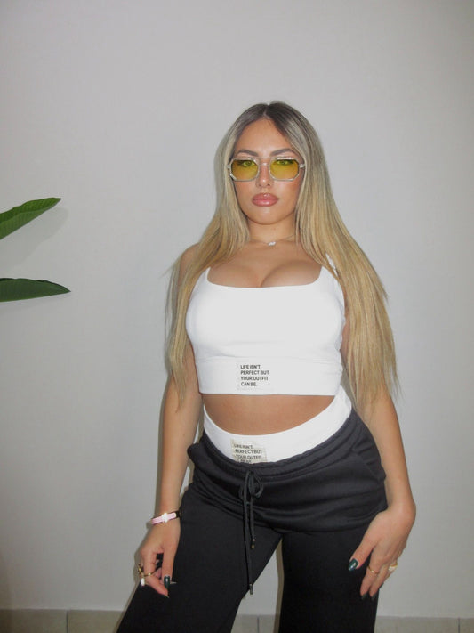 Coordinato con top bianco