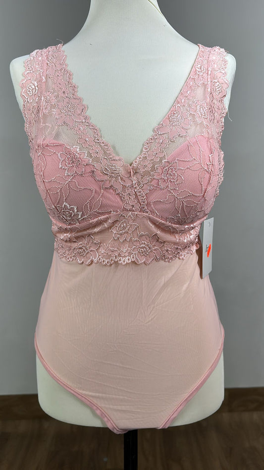 Body pizzo rosa