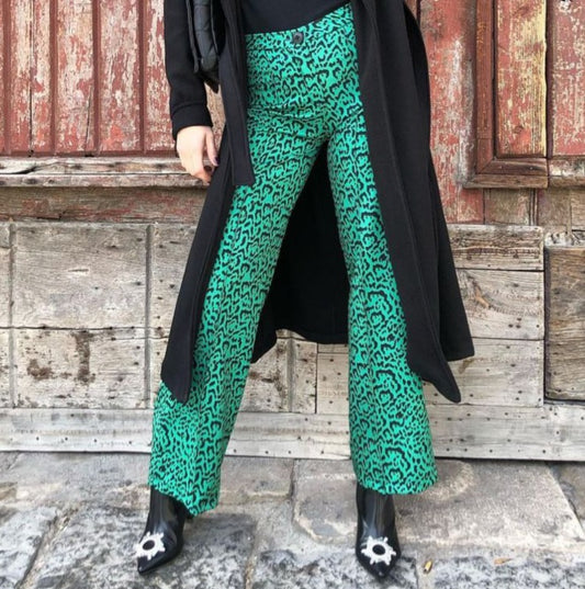 Pantalone verde e nero