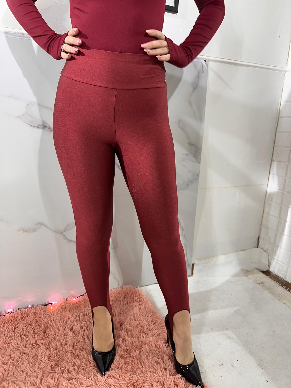 Leggins ghette bordeaux